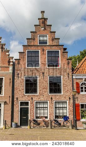 Old House At The Cheese Market Sqaure In Edam, Netherlands