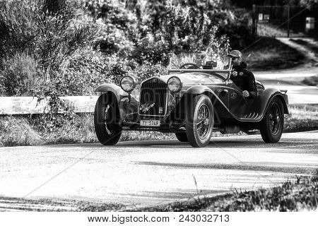 Pesaro Colle San Bartolo , Italy - May 17 - 2018 : Alfa Romeo 6c 1750 Gs Brianza	1932 Old Racing Car
