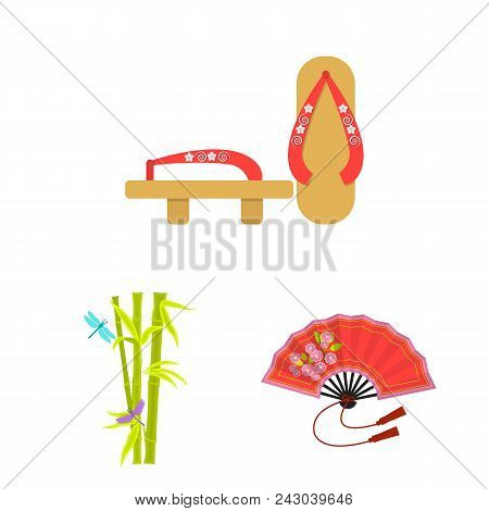 Country Japan Cartoon Icons In Set Collection For Design.japan And Landmark Vector Symbol Stock  Ill