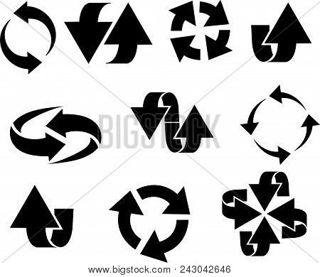 Vector Set Of Different Arrows And Symbols