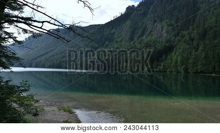 Beautiful Lake Vonderer Langbathsee In Austria In Summer