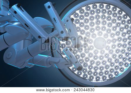 Robot Surgery Machine With Surgery Lights