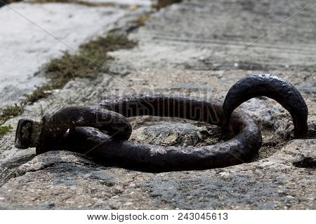 Metal Structure For Landing Ships Port Cleat Sea