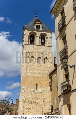 Tower Of The Basilica De San Isidoro In Leon, Spain