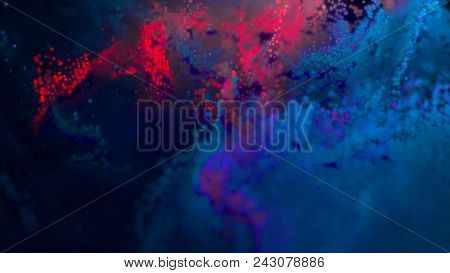 Abstract Background 8-bit. 8 Bit Galaxy In Outer Space.
