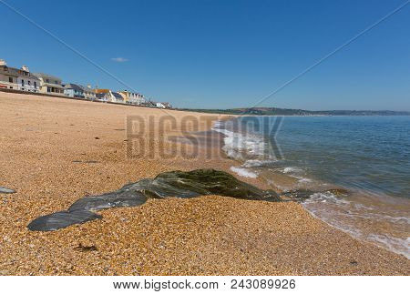 Slapton Sands Beach Devon England Uk With Clear Blue Sea