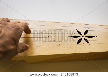 Kannel, Estonian Traditional Harp Musical Instrument For Folk Music In Estonia, Finland.