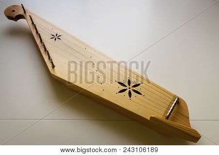 Kannel, Estonian Traditional Harp Musical Instrument For Folk Music In Estonia, Finland.
