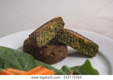 Close Up Of A Vegan Food Composition With Mix Of Chopped Vegetables