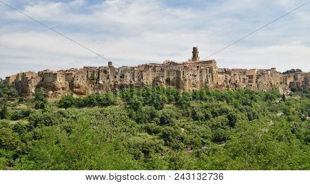 A Tuscan Village Build Over A Tuff Rocks