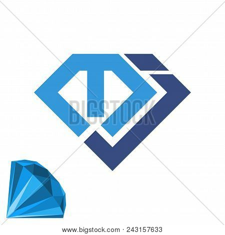 Icon Initial Logo For Jewelry Business, With Combination Of Initial Letter M & J