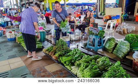 Keningau,sabah,malaysia-apr 20,2018:view Of Local Market Called Tamu In Keningau,sabah Borneo,malays