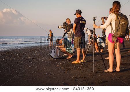 May 31, 2018. Keramas, Bali, Indonesia. Competition Wsl Corona Bali Protected.