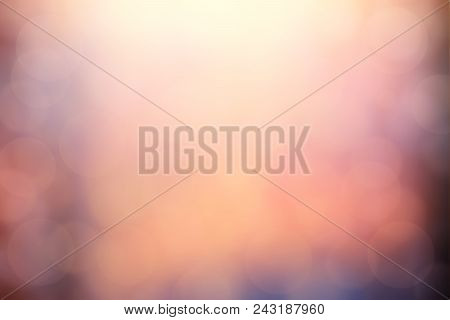 Abstract Colorful Background With Bokeh Light Effect