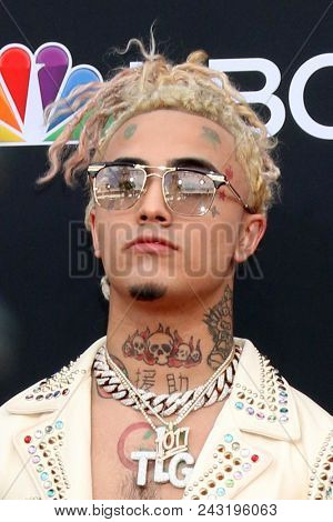 LAS VEGAS - MAY 20:  Lil Pump at the 2018 Billboard Music Awards at MGM Grand Garden Arena on May 20, 2018 in Las Vegas, NV