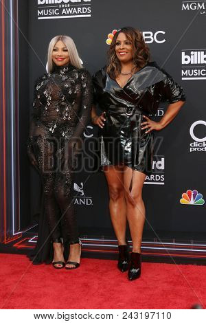 LAS VEGAS - MAY 20:  Sandra Denton, Spinderella at the 2018 Billboard Music Awards at MGM Grand Garden Arena on May 20, 2018 in Las Vegas, NV