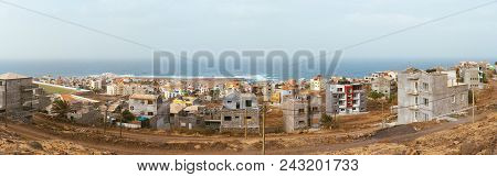 A Panoramic View To Ponta Do Sol - A Town In The Island Of Santo Antao, Cape Verde. Many New Appartm