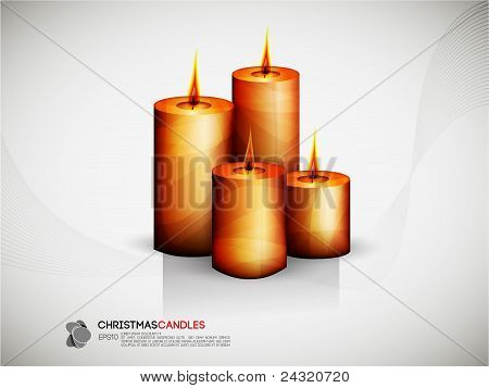 Fredelig stearinlys