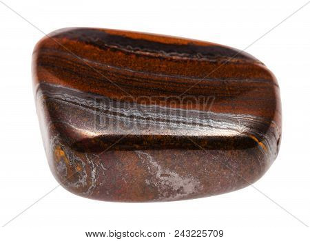 Macro Shooting Of Natural Rock Specimen - Polished Jaspillite (jaspilite, Taconite Jasper) Gemstone 