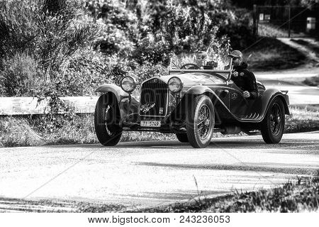 Pesaro Colle San Bartolo , Italy - May 17 - 2018 : Alfa Romeo 6c 1750 Gs Brianza	1932 Old Racing Car