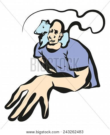 Man With A Rat On The Shoulders