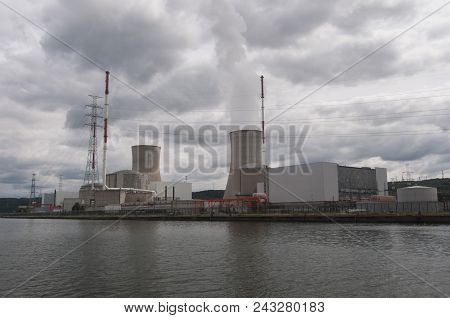 Tihange Nuclear Power Plant Near Huy, Belgium