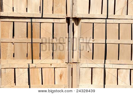 pared del cajón de madera