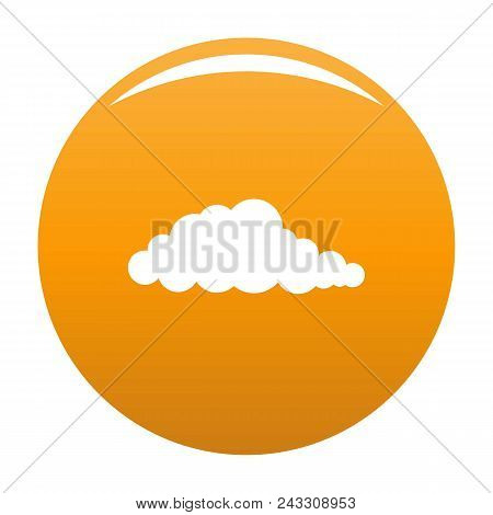 Nebulosity Icon. Simple Illustration Of Nebulosity Vector Icon For Any Design Orange