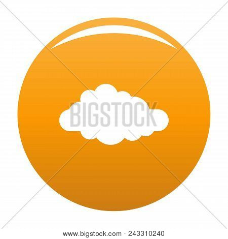 Cirrus Icon. Simple Illustration Of Cirrus Vector Icon For Any Design Orange