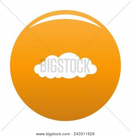 Altocumulus Icon. Simple Illustration Of Altocumulus Vector Icon For Any Design Orange