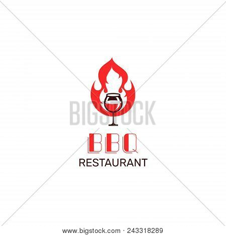 Template Vector With Logotype Design Template Showing Restaurant Bbq And Bar Company Business