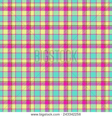 Abstract Tartan Geometrical Tartan Design Seamless Texture