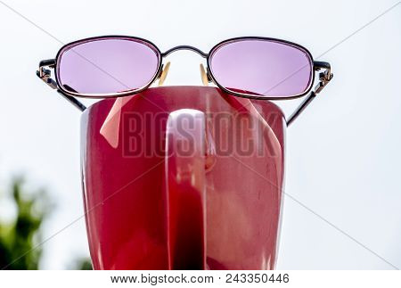 Summer Concept Of Sunglasses Ready To Wear.