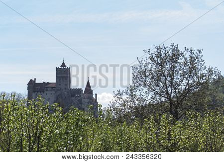 Bran Castle In Transilvania During Spring, Romania