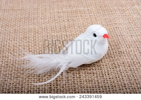 Artificial Bird Made Out Of Colored Handicrafts Elements
