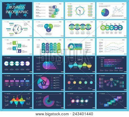 Business Inforgraphic Design Set For Management Concept. Can Be Used For Business Project, Annual Re