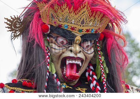 Impresive Hand Made Structure, Ogoh-ogoh Statue Built For The Ngrupuk Parade, Which Takes Place On T