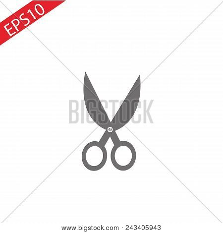 Scissors Icon Vector Illustration.vector Scissorsicon. Eps 10 Vector Illustration.