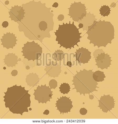Beige Background With Dark And Light Blots.