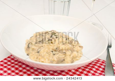 Mantarlı risotto