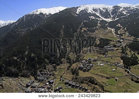 Amazing View From Mirador Roc Del Quer In Andorra
