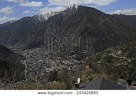 View Of Andorra La Vella, The Capital Of Andorra