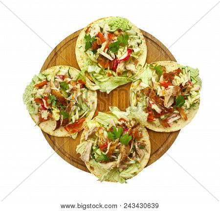 Loaded Chicken Tostadas