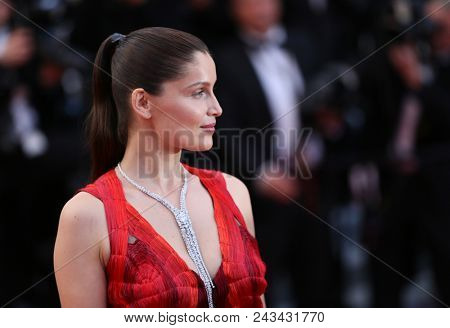 CANNES, FRANCE - MAY 13, 2018: Laetitia Casta attends the screening of 'Sink Or Swim (Le Grand Bain)' during the 71st annual Cannes Film Festival