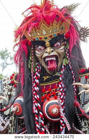 Ubud, Bali, Indonesia - March 20, 2015 : Impresive Hand Made Structure, Ogoh-ogoh Statue Built For T