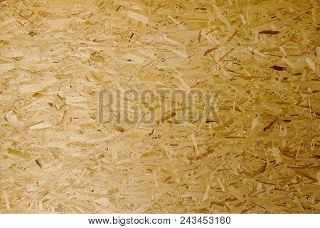 New Wood Chipboard Background, Texture Shavings, Sawdust