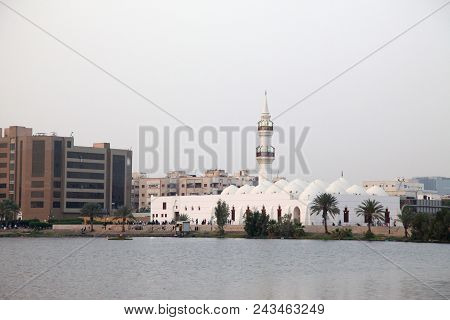 The Jaffali Mosque Nearby Balad (shopping Area)  In Evening  Jeddah, Saudi Arabia