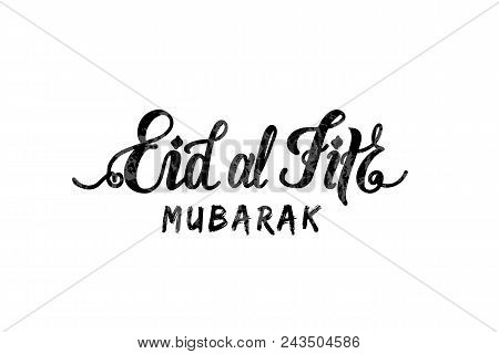 Eps 10. Eid Al Fitr Mubarak Greeting Card Vector Illustration. Template For Budge, Banner, Icon, Log