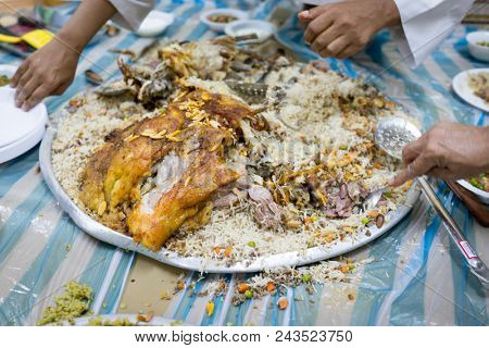 Arabian food closeup