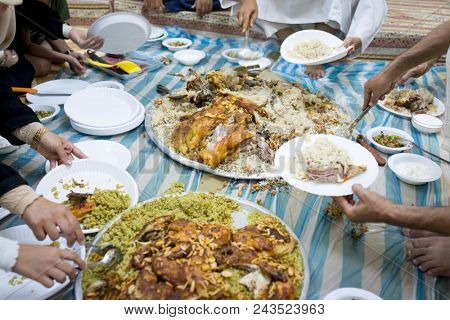 Arabian food closeup